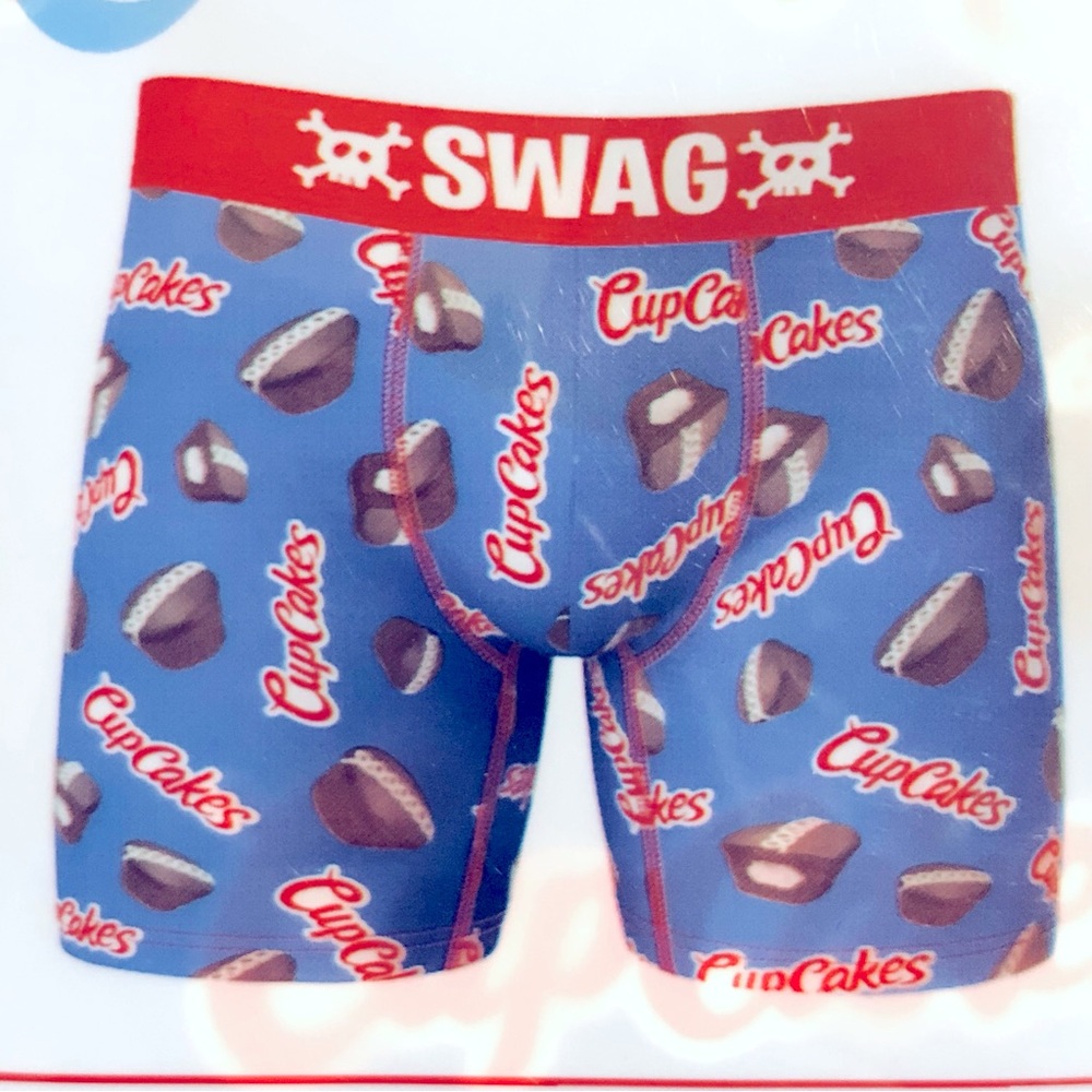 NEW SWAG Hostess Cupcakes Boxer Brief Underwear Blue XXL 42 - 44 Men’s